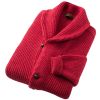 Berry Red 4 Ply Lambswool Cardigan