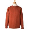 Rust Cable Crew Neck