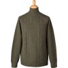 Loden Green 6 Ply Geelong Mock Turtle Cable Jumper