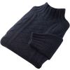 Navy 6 Ply Geelong Mock Turtle Cable Jumper