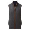 Schoffel Navy Charcoal Cashmere Reversible Gilet