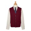 Bordeaux Lambswool Knitted Waistcoat