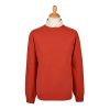 Rust Wool Cashmere 2 ply Crew Neck