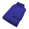 Indigo blue roll neck jumper