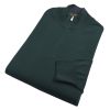 Green 1/4 Zip Fine Wool Jumper