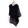 Black Scottish fairisle shawl