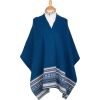 Blue Scottish fairisle shawl