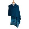 Turquoise Scottish fairisle shawl