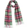 Pink and Green Lambswool Long Scarf