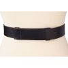 Navy Leather Adjustable Belt