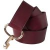 Wine Leather Adjustable Belt