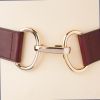 Wine Leather Adjustable Belt