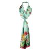 Pastures New Large Mint Square Silk Scarf
