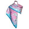 Pink Catch and Release Large Square Silk Scarf