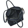 Navy Leather Tote Handbag