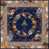 It's a Dog's Life Navy & Fawn Large Square Silk Scarf