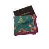 Grouse Misconduct Teal & Aubergine Classic Silk Scarf
