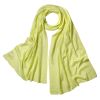 Lime Lace Knit Cashmere and Wool Scarf