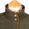 Green Olive Quilted Classic Jacket