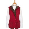 Wine Microfibre Baleno Quilted Paddock Gilet