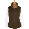 Olive T. Ba Reversible Gilet with Fur Collar