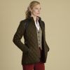 Green Derby Quilted Field Coat