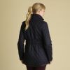 Navy Derby Quilted Field Coat