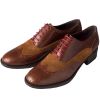 Brown Leather and Suede Brogue Shoes