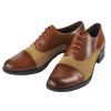 Tan Suede and Leather Oxford Shoe