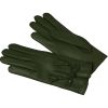 Olive Green Leather Tassel Gloves