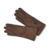 Chocolate Leather Merino Sheepskin Gloves