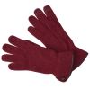 Wine Merino Leather Trimmed Gloves