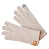 Tan Cashmere & Merino Leather Trimmed Gloves