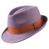 Lilac Felt Trilby Hat