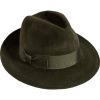 Olive Luxury Felt Trilby Hat