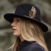  Navy Wool Fedora Feather Hat