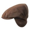 Brown Corduroy Adjustable Flat Cap