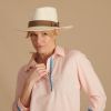 Taupe Panama Contrast Band Hat