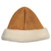Tan Sheepskin Beanie Hat