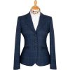 Eton Navy Chelsea Tweed Jacket