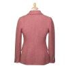 Pink Double Breasted Herringbone Jacket