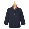 Navy Cashmere & Wool Knit Jacket