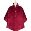 Red Velvet and Tweed Reversible Cape