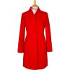 Red Long Fluted Coat