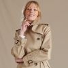Beige Classic Belted Trench Coat