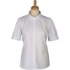 Round Collar Short Sleeve Cotton Shirt