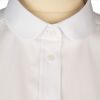 Round Collar Short Sleeve Cotton Shirt