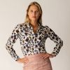 Floral Earth Silk Crepe Shirt Made with Liberty fabric
