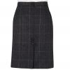 Charcoal Berkley Tweed Pencil Skirt