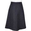 Navy Abbot Tweed A Line Skirt
